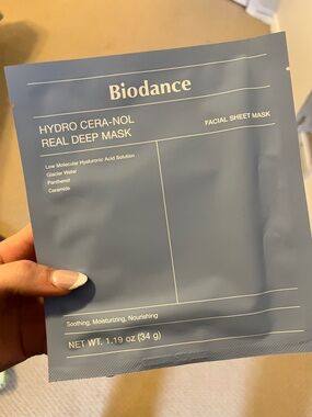 BIODANCE Hydro Cera-Nol Real Deep Mask – Blue Facial Sheet Mask